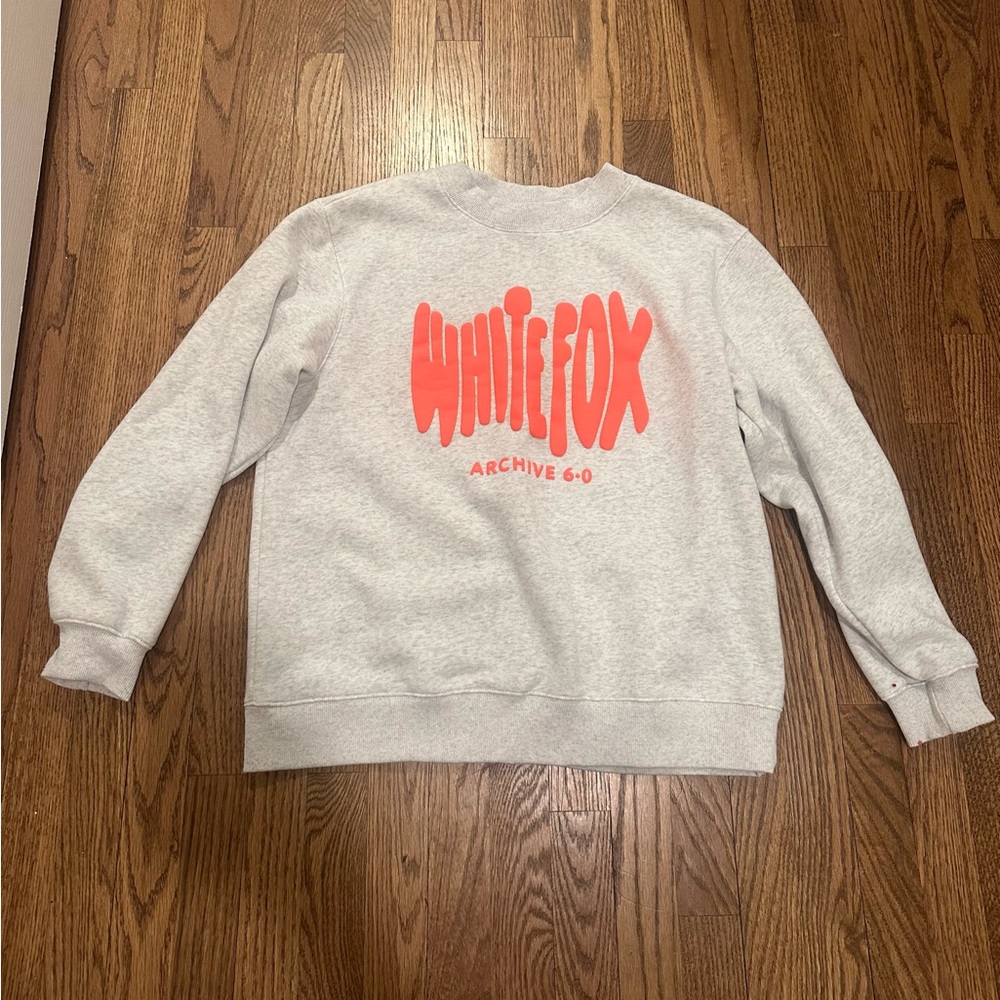 White Fox Gray Sweatshirt
